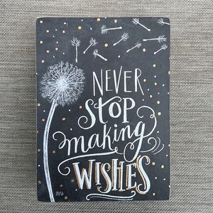 Wishes Motivational Inspirational Shelf Decor EUC